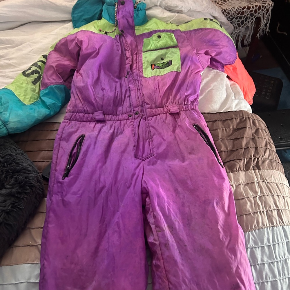Colorful Ski Suit with Logo